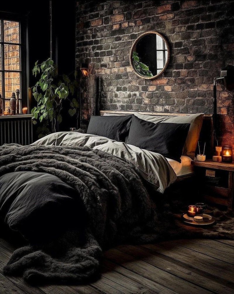 The bedroom is cozy