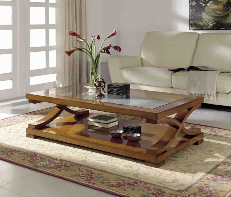 Coffee table in the interior