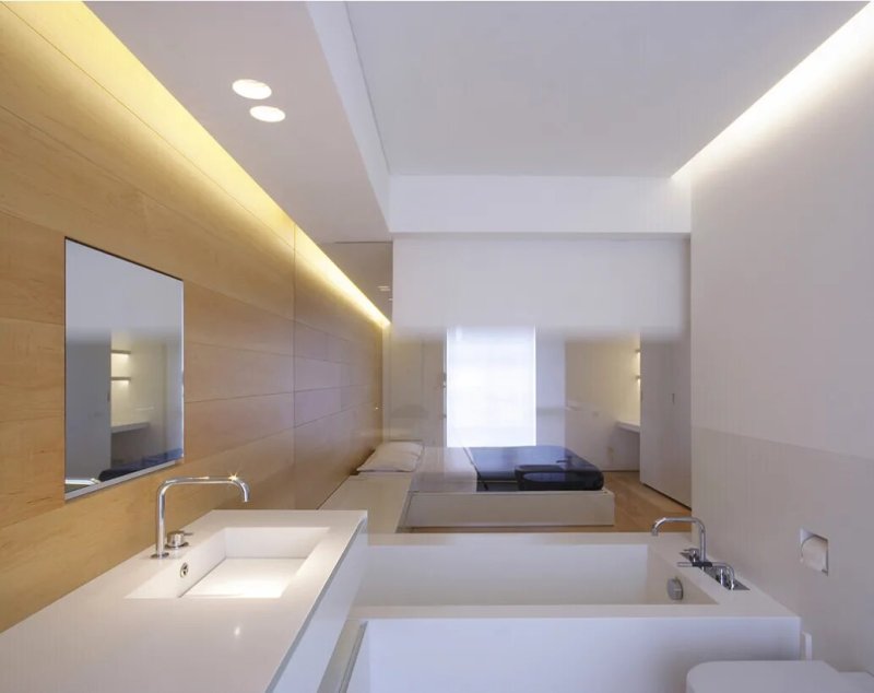 Bathroom in the style of minimalism