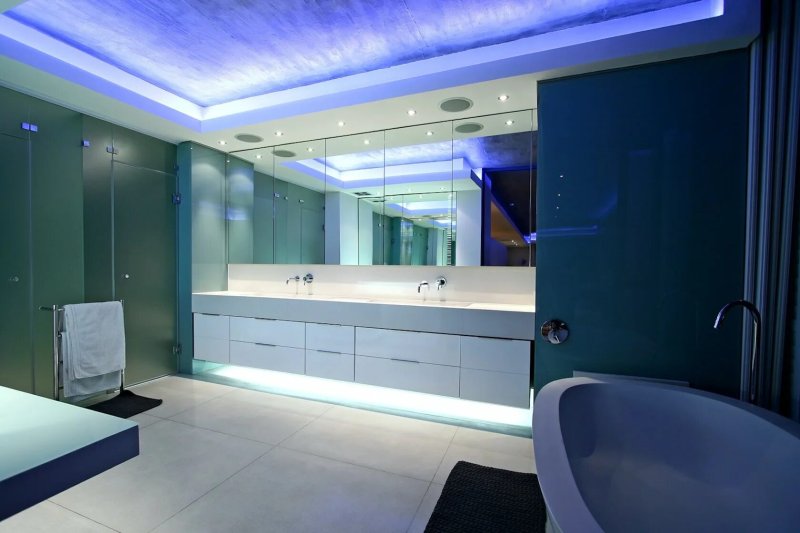 LED lighting in the bathroom