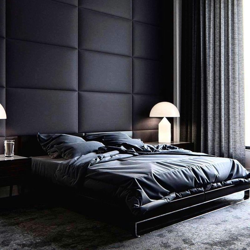 Black s -style bedroom