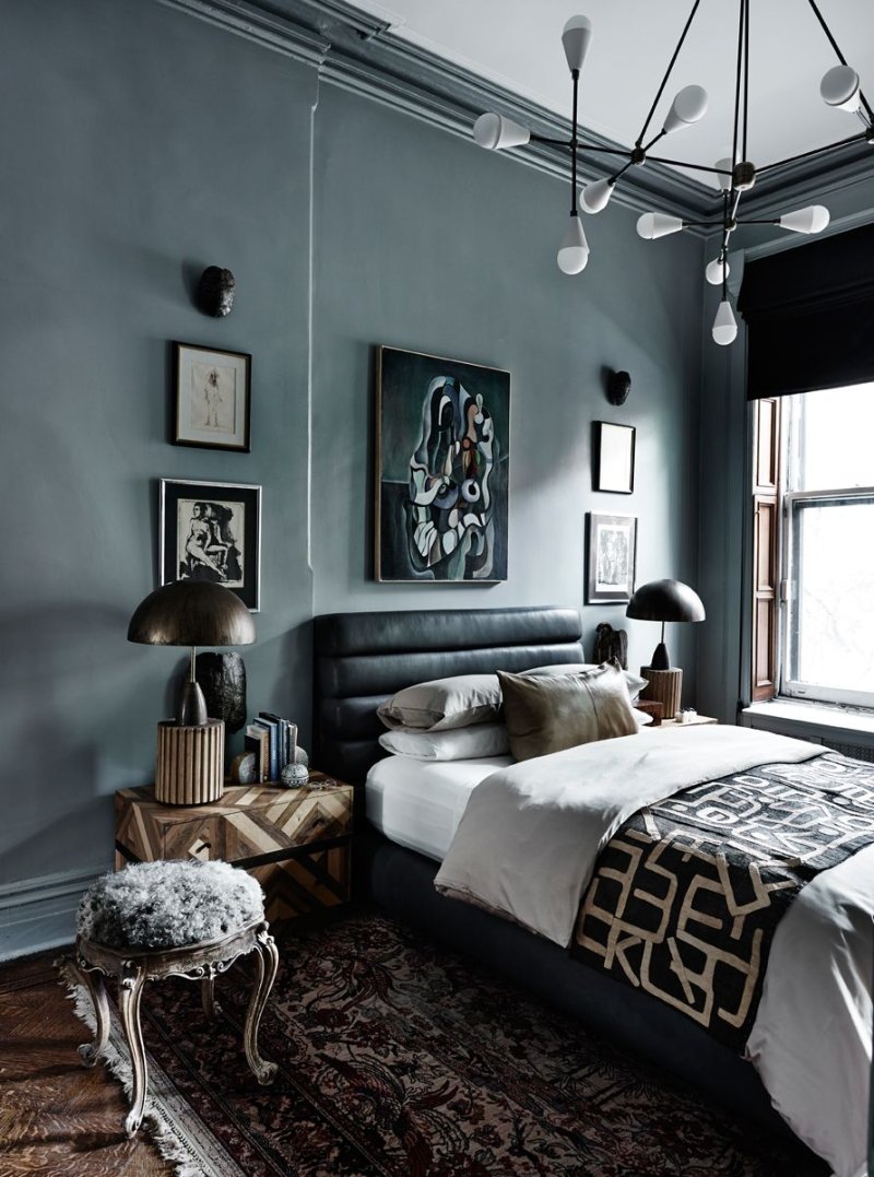 Gray bedroom Scandil