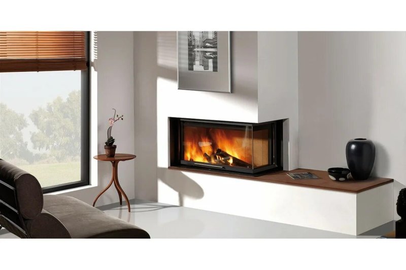 Corner fireplace electric high