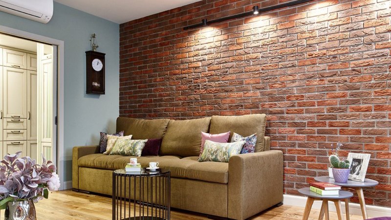 Brick wall in the interior