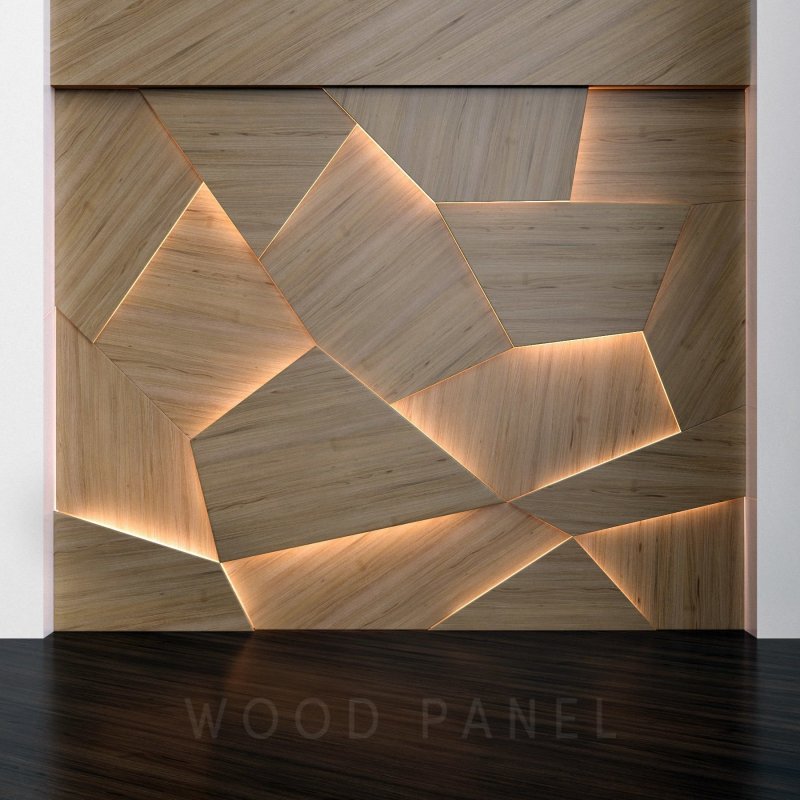 Wooden 3D panels of arelan