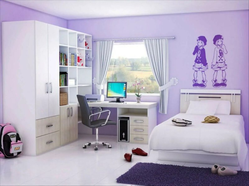 Children s room interior for girls