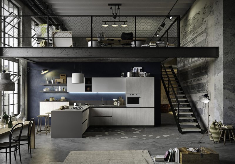 Loft style kitchens