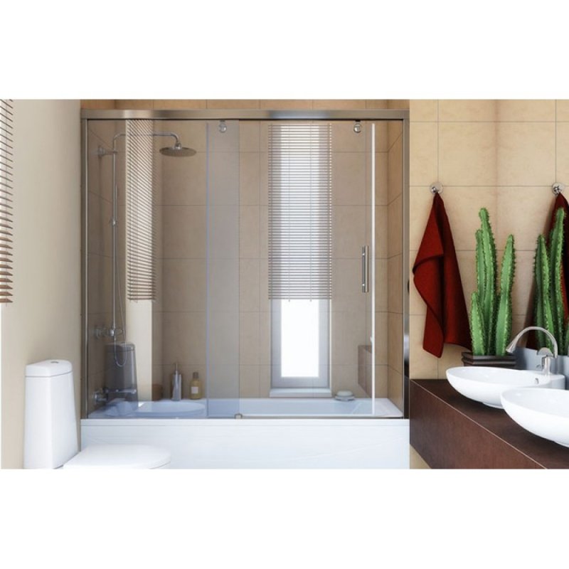 Bathroom glass curtain