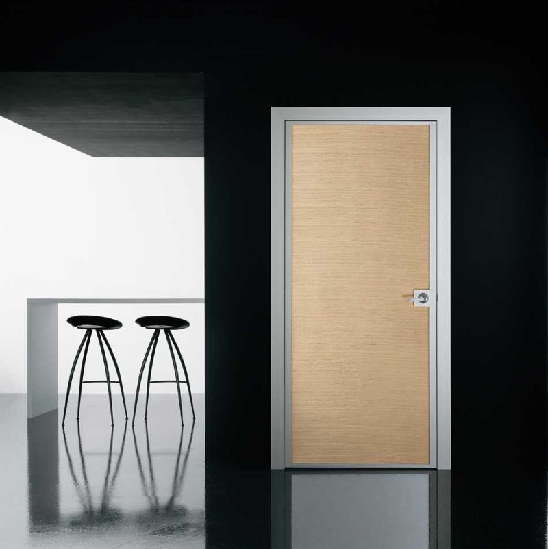 Interior doors in the style of minimalism