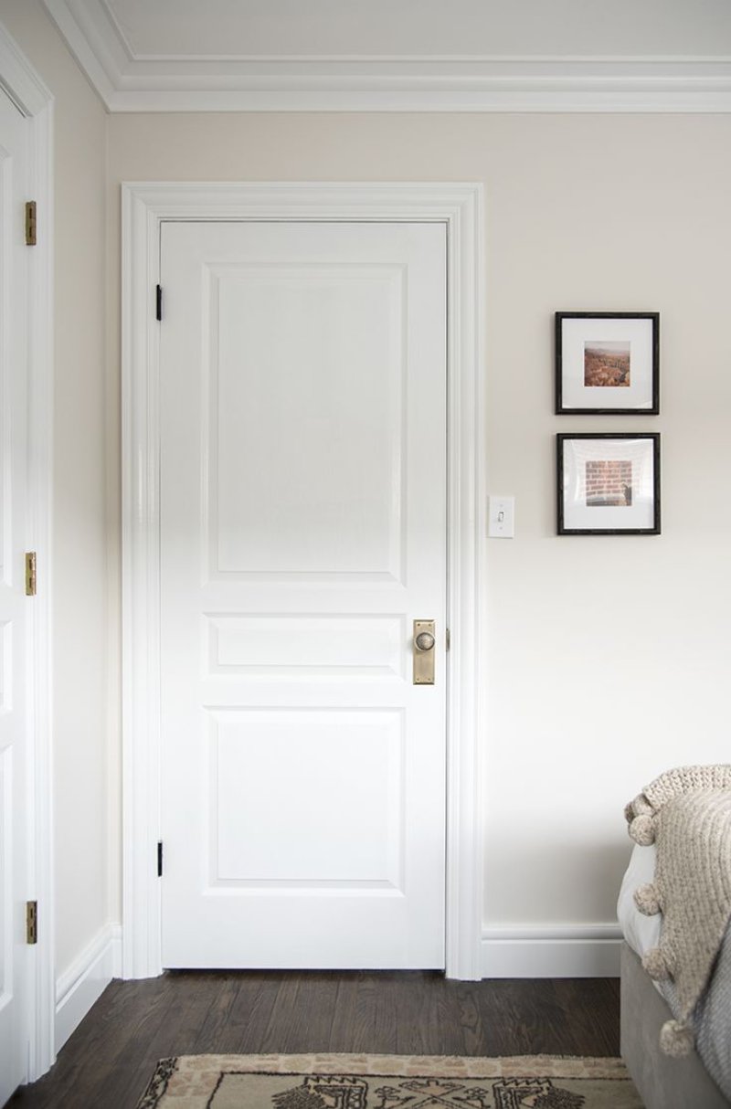 White door in the interior