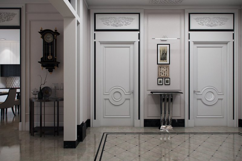 Hallway in the style of neoclassic