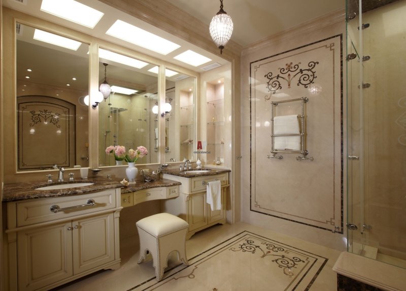 Bathroom in a classic style