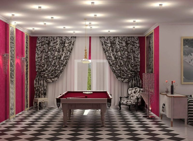 Curtains in billiards