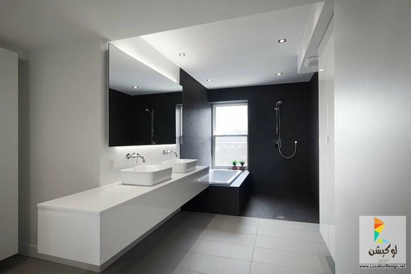 Bathroom in the style of minimalism