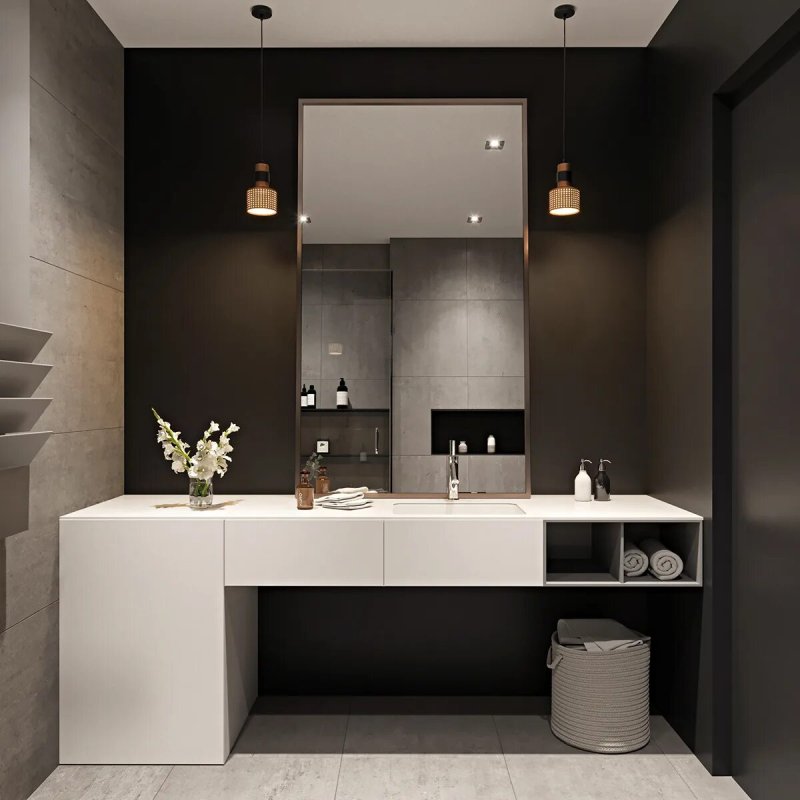 Bathroom in the style of minimalism