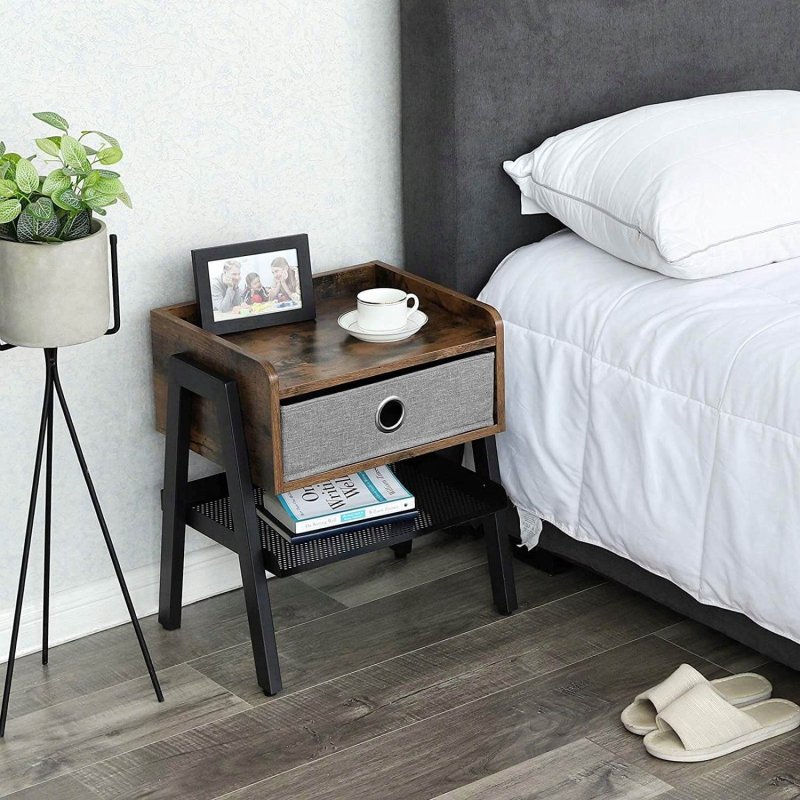 Loft -style bedside table