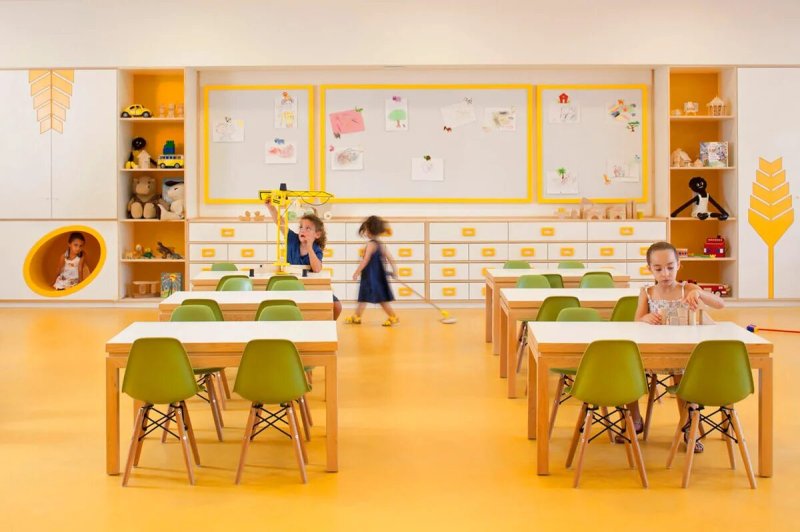 The interior of the school office