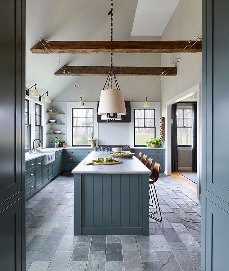 The interior of the kitchen