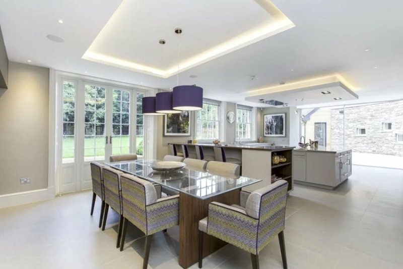 Dining room kitchen in a modern style