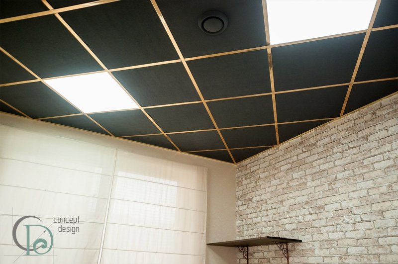 Cassetian Armstrong ceilings black