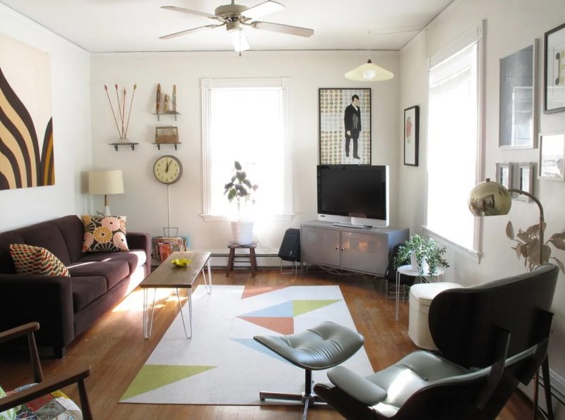 The interior of the living room