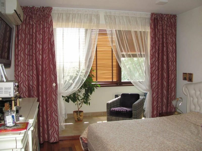 Curtains for a room with a balcony