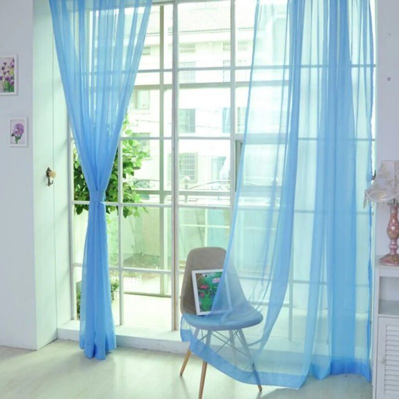 Chiffon curtains