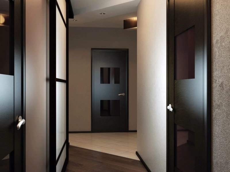 Wenge doors in the interior