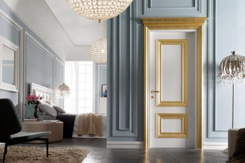 Interior doors of neoclassic