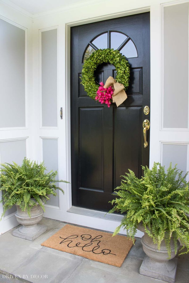 Decoration of the front door