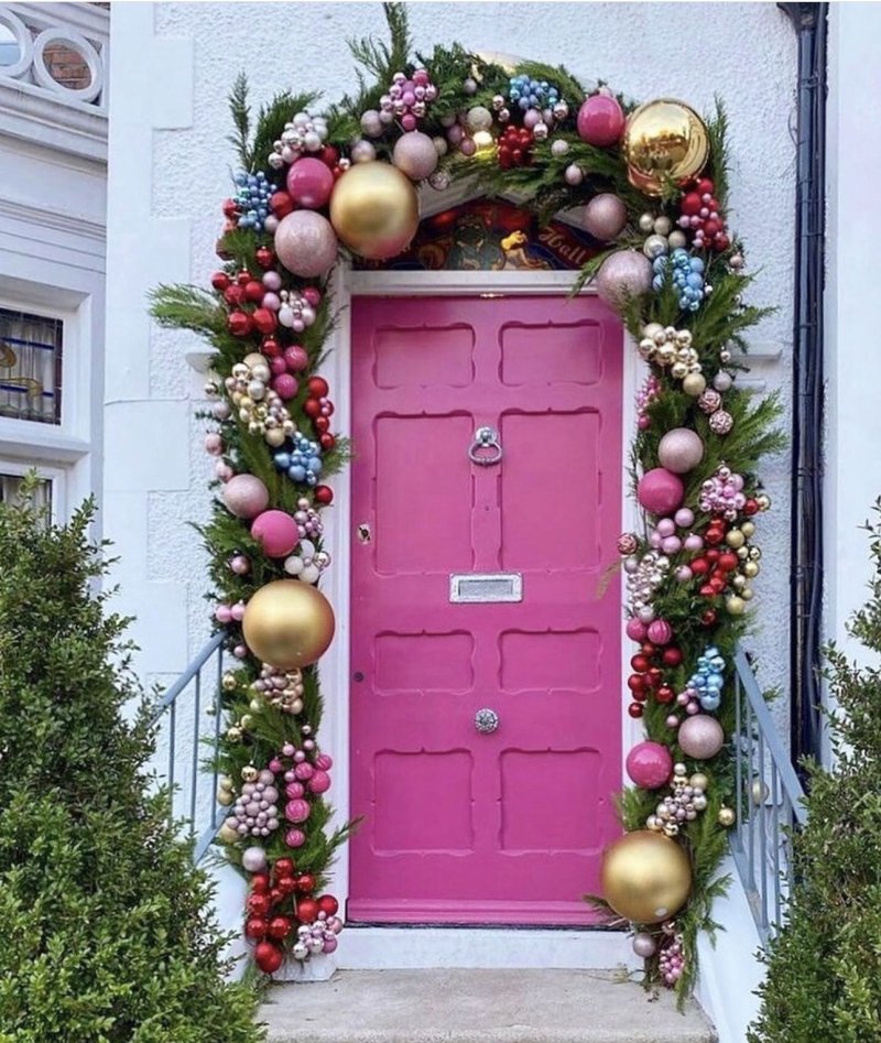 Door decoration for the New Year