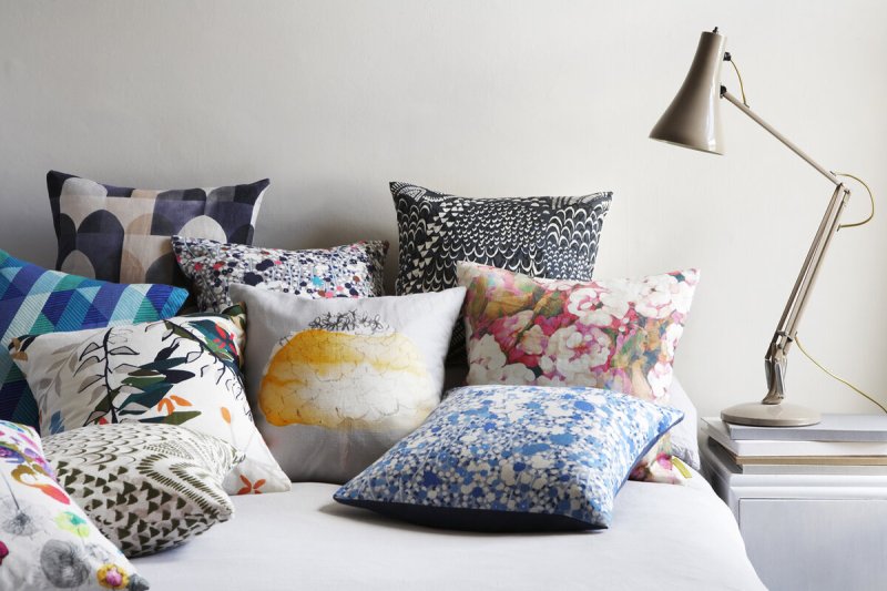 Pillows in the interior