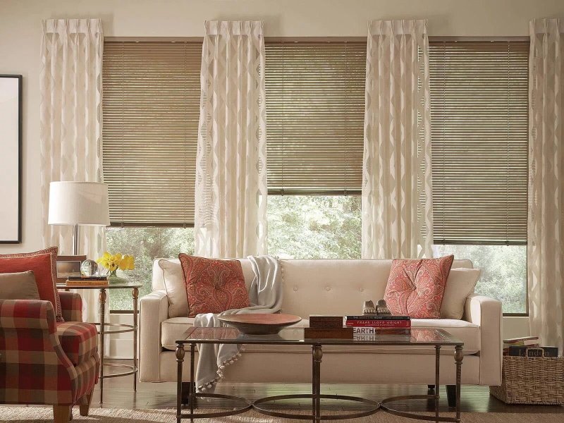 Blinds in the living room