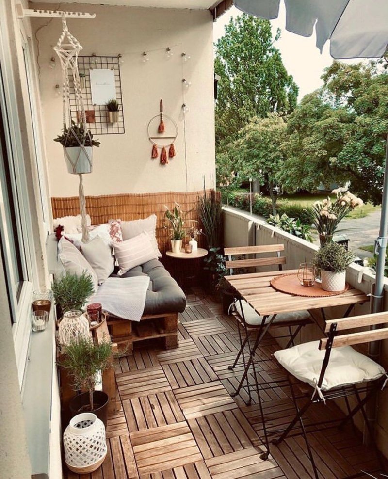 Cozy small balcony