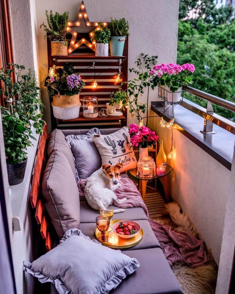 Cozy balconies