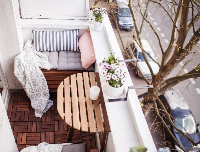 Cozy balcony design