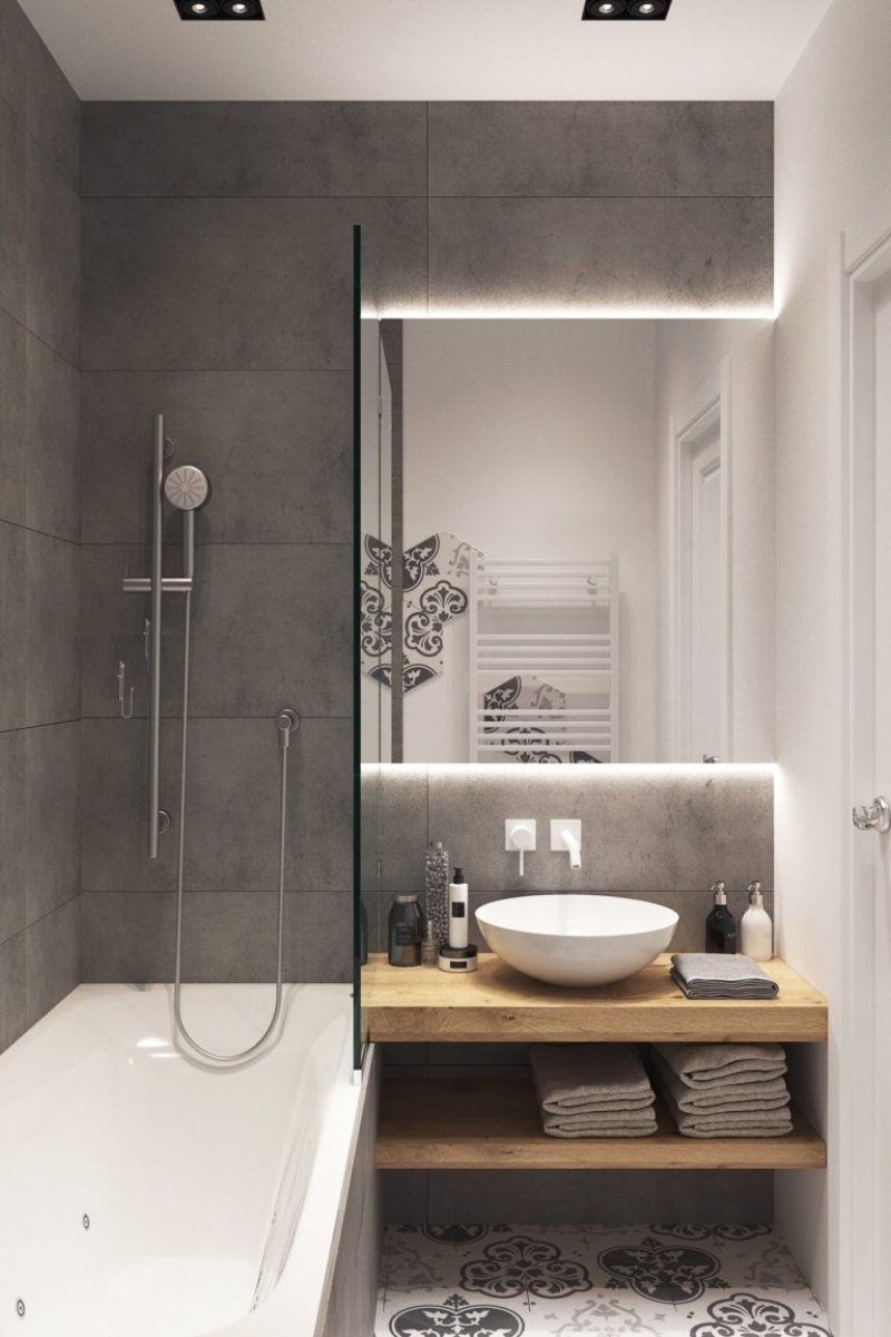 Bathroom in a modern design design