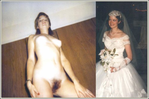 Naked brides after the wedding