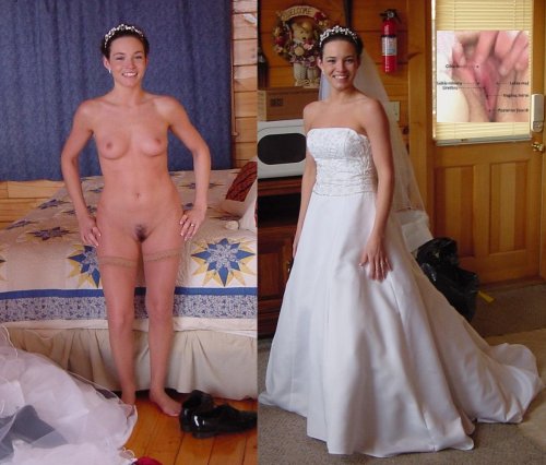 Dressed undress Bride Anal