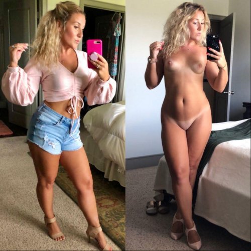 Full girls dressed and stripped