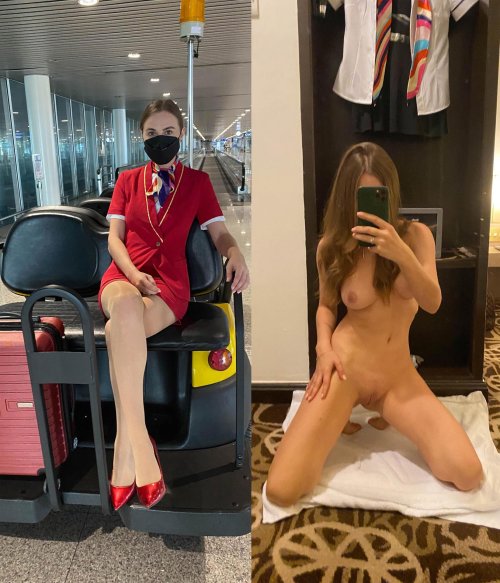 Sexy stewardess