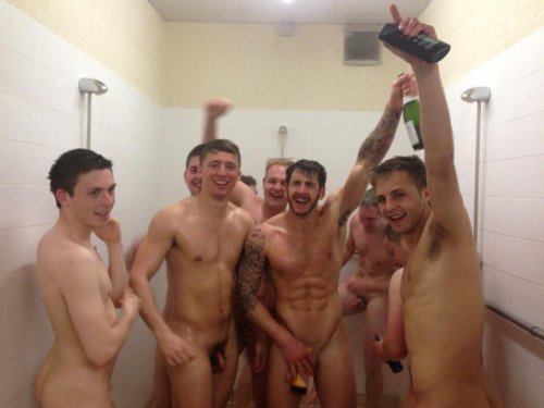Naked guys in the locker room