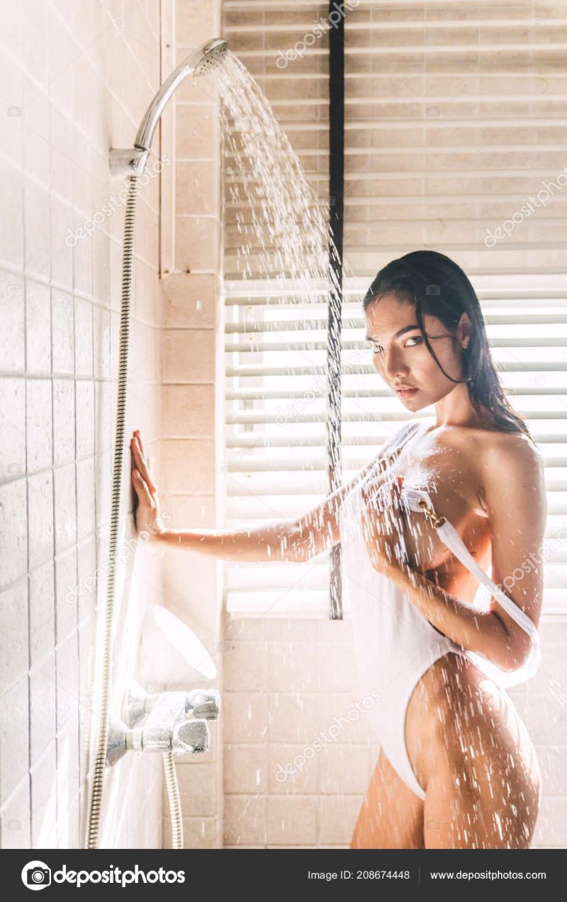 Woman in shower