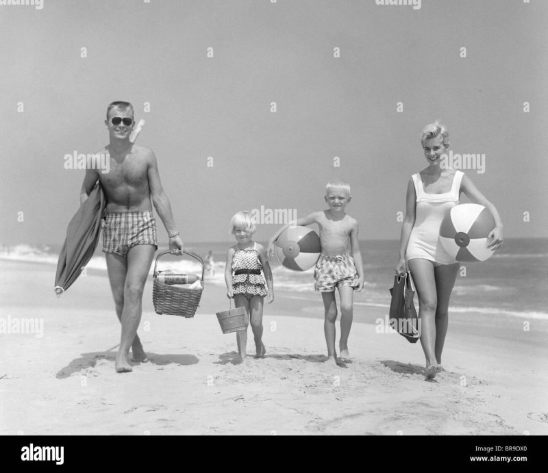 Family Naturism Retro