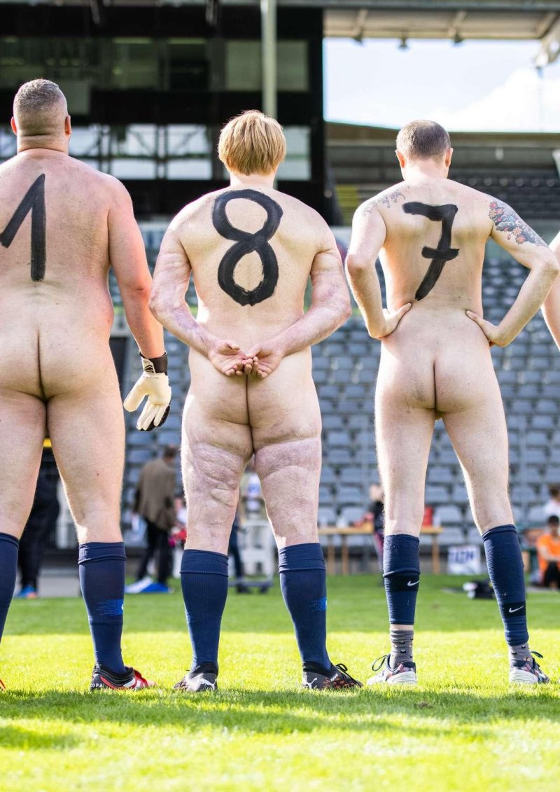 Rugby football players naked