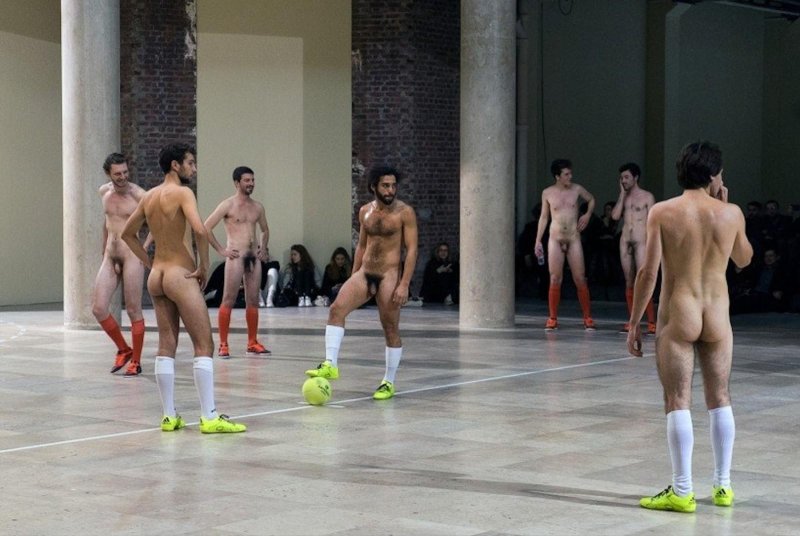Rugby football players naked