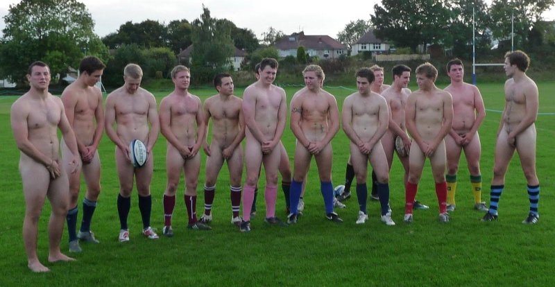 Athletes Rugbists Naked