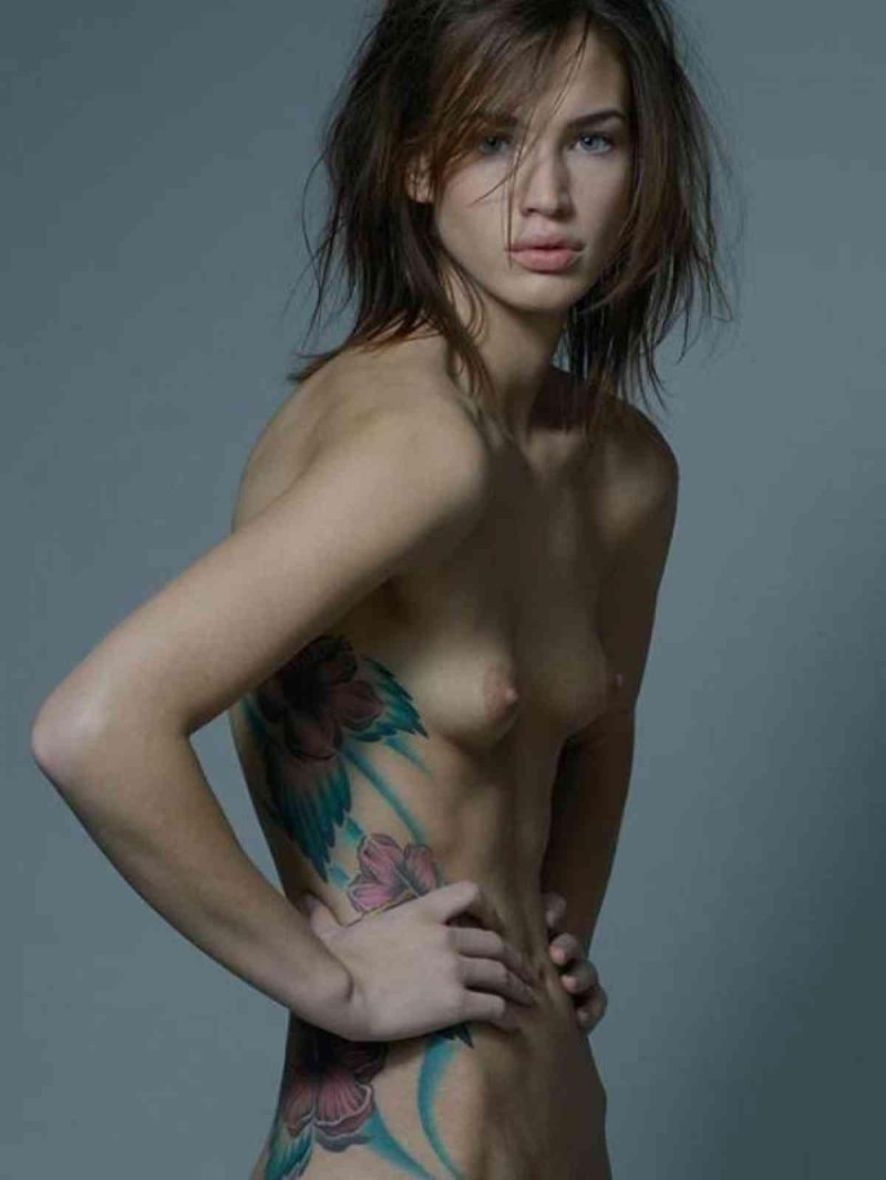 Flat girls topless