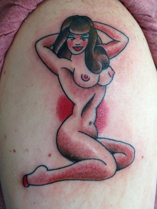 Tattoo naked woman