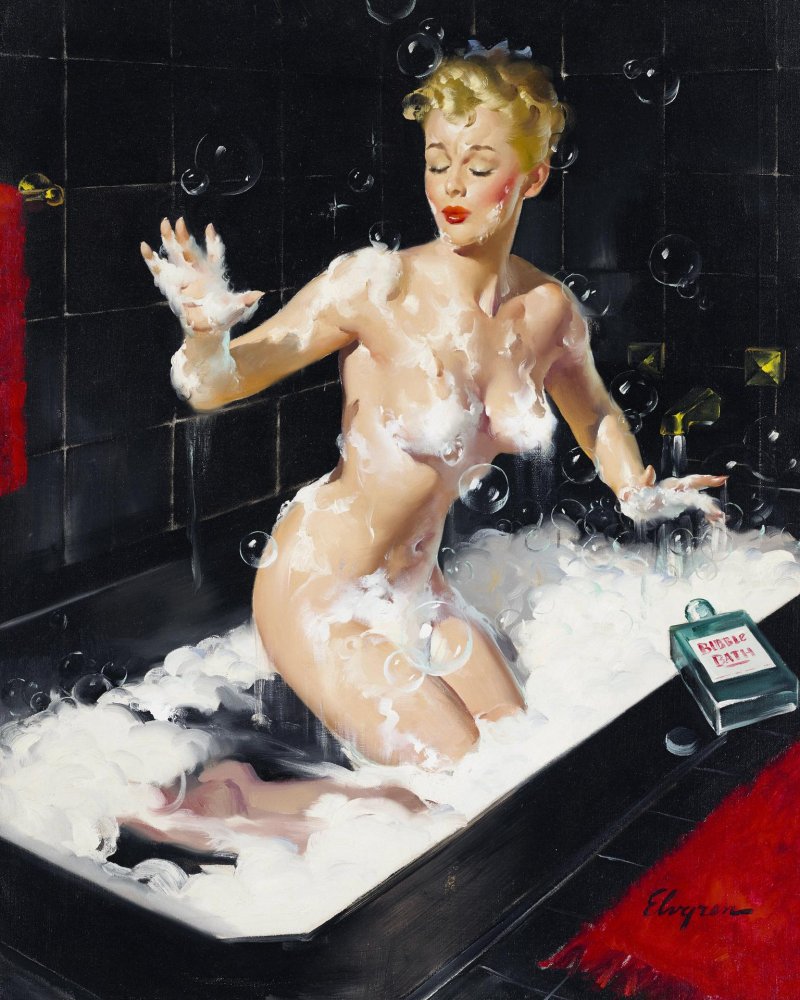 Marilyn Monroe in a bath